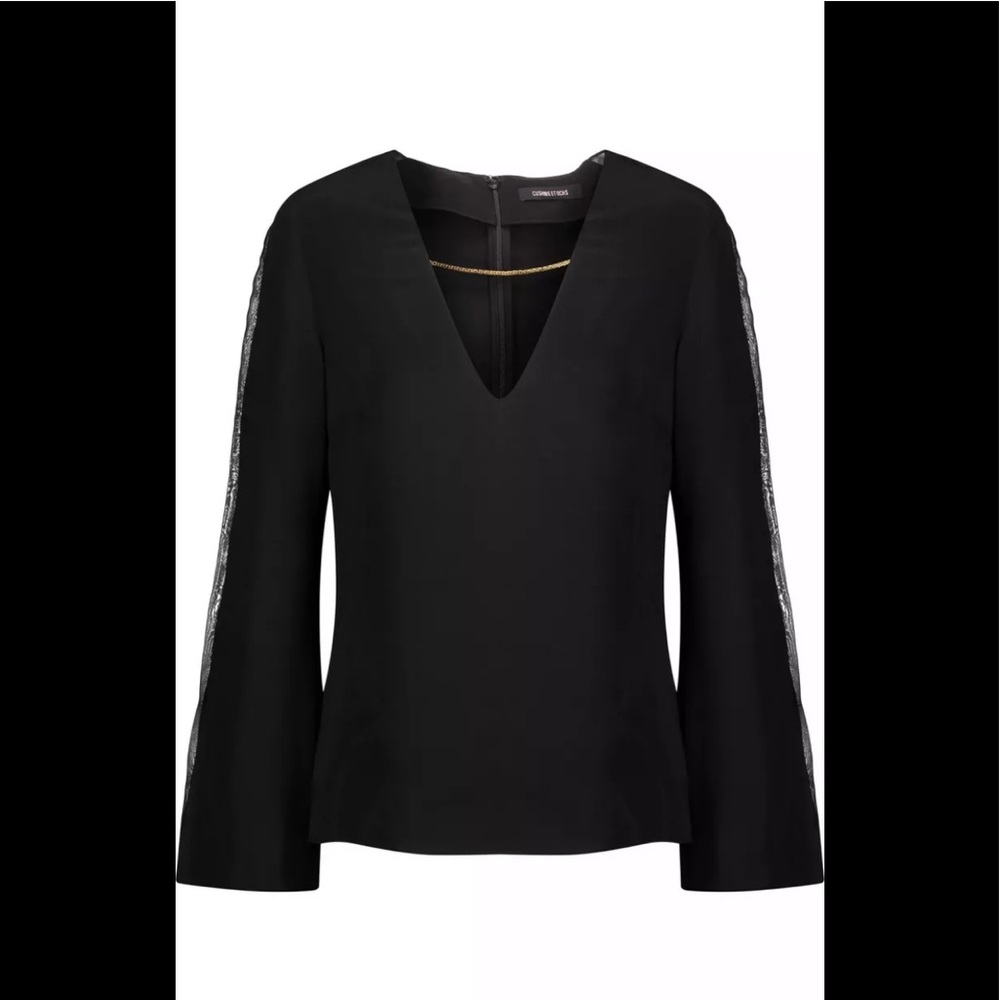 Cushnie Et Ochs black long sleeve top